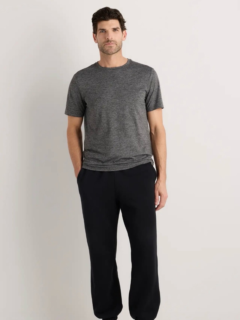 Quince Flowknit Breeze Performance Tee Charcoal Gray Men’s Size XL EUC